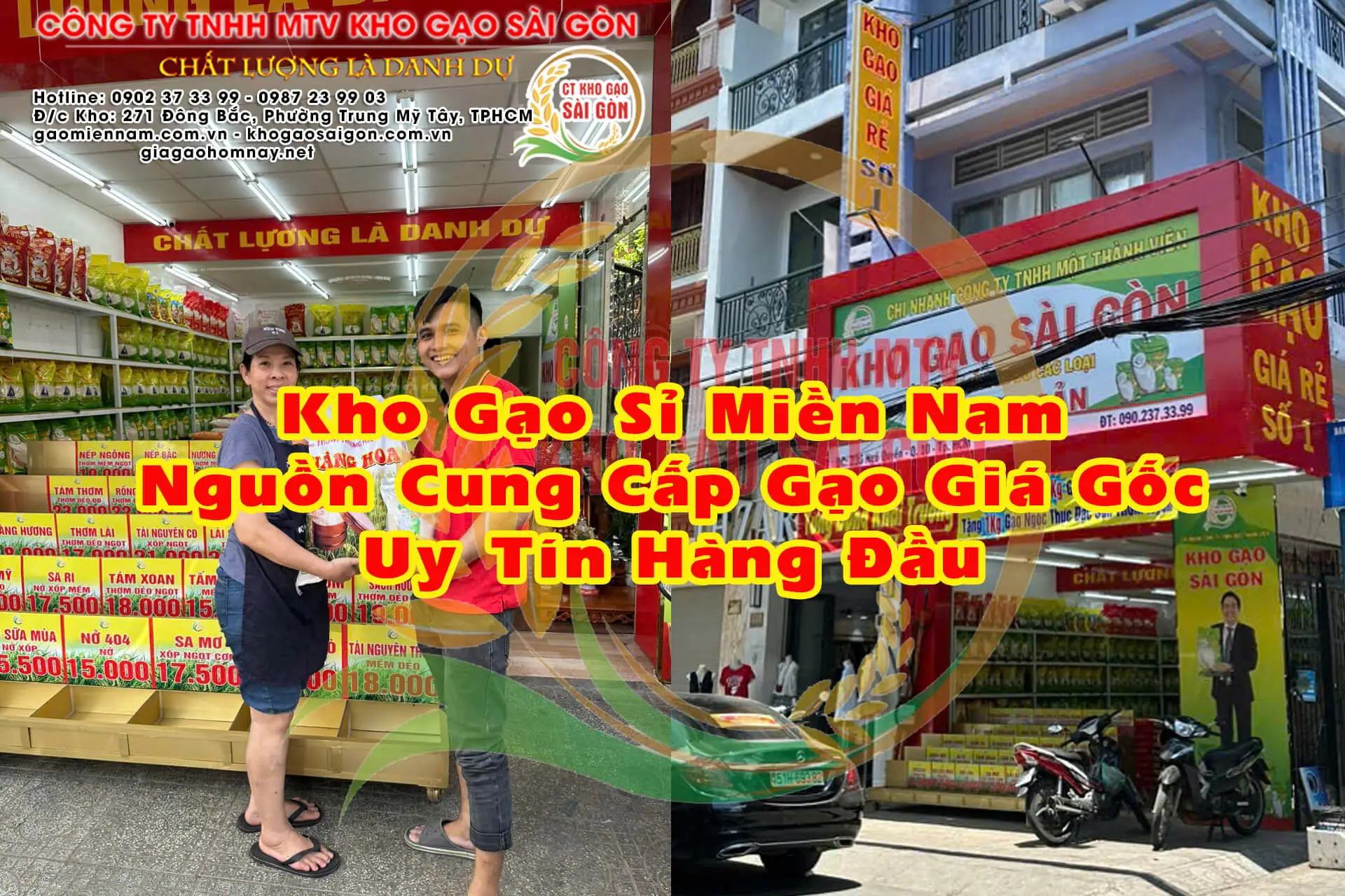 Cửa hàng đại lý gạo quận 10 tphcm - Kho gạo Sài Gòn