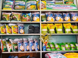 gạo sạch đóng túi làm quà tặng