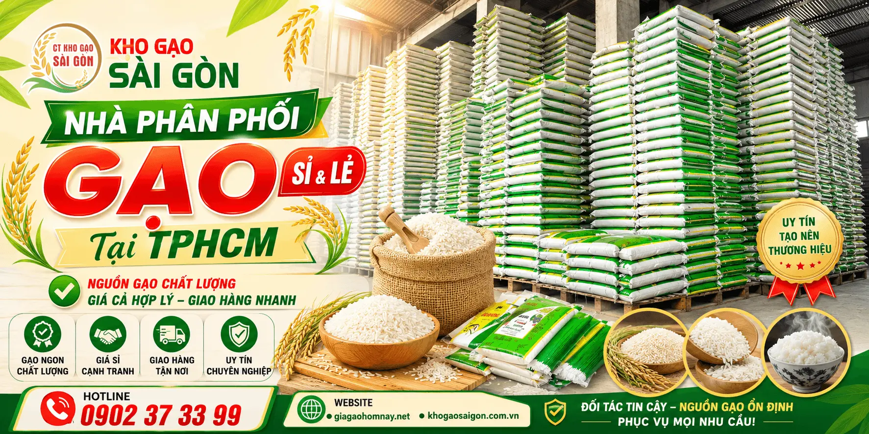 Kho gạo Sài Gòn: Tổng Kho gạo sỉ Miền Nam