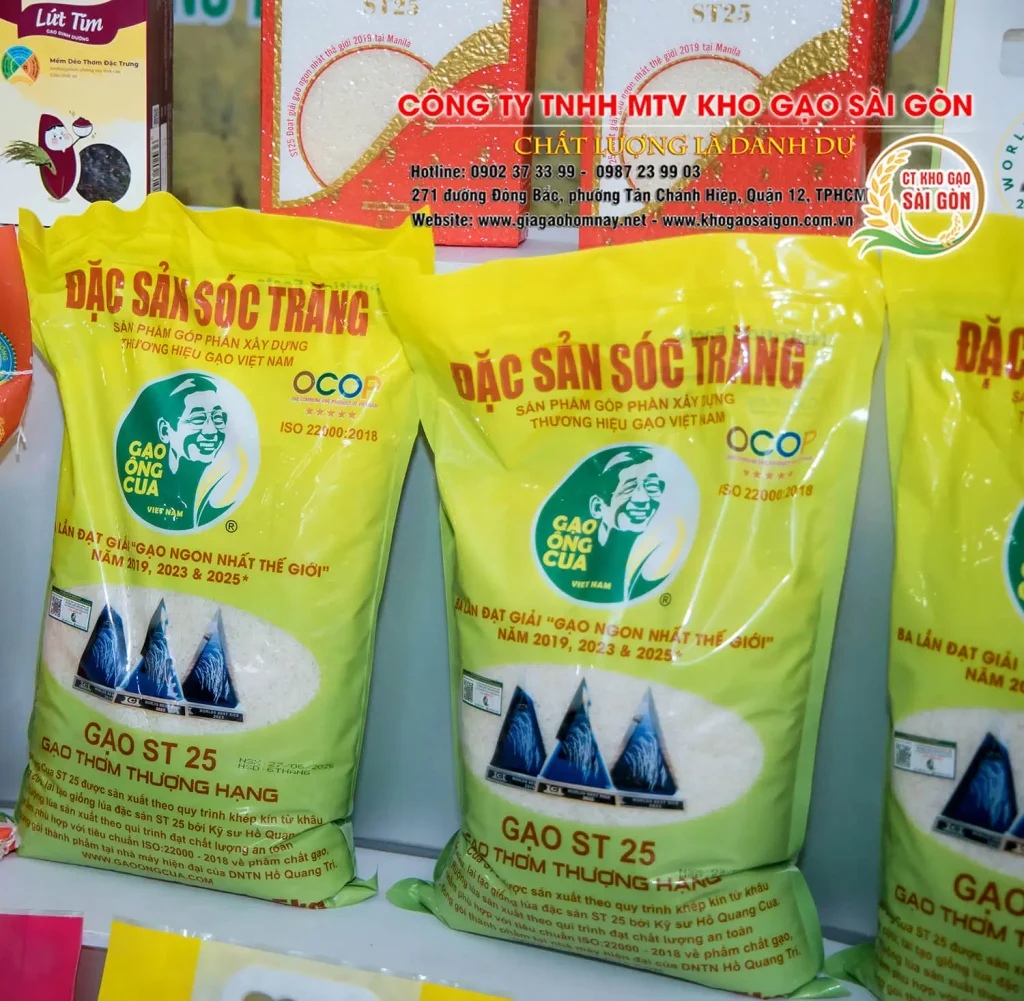 Gạo ST25 chính hãng Gạo Ông Cua