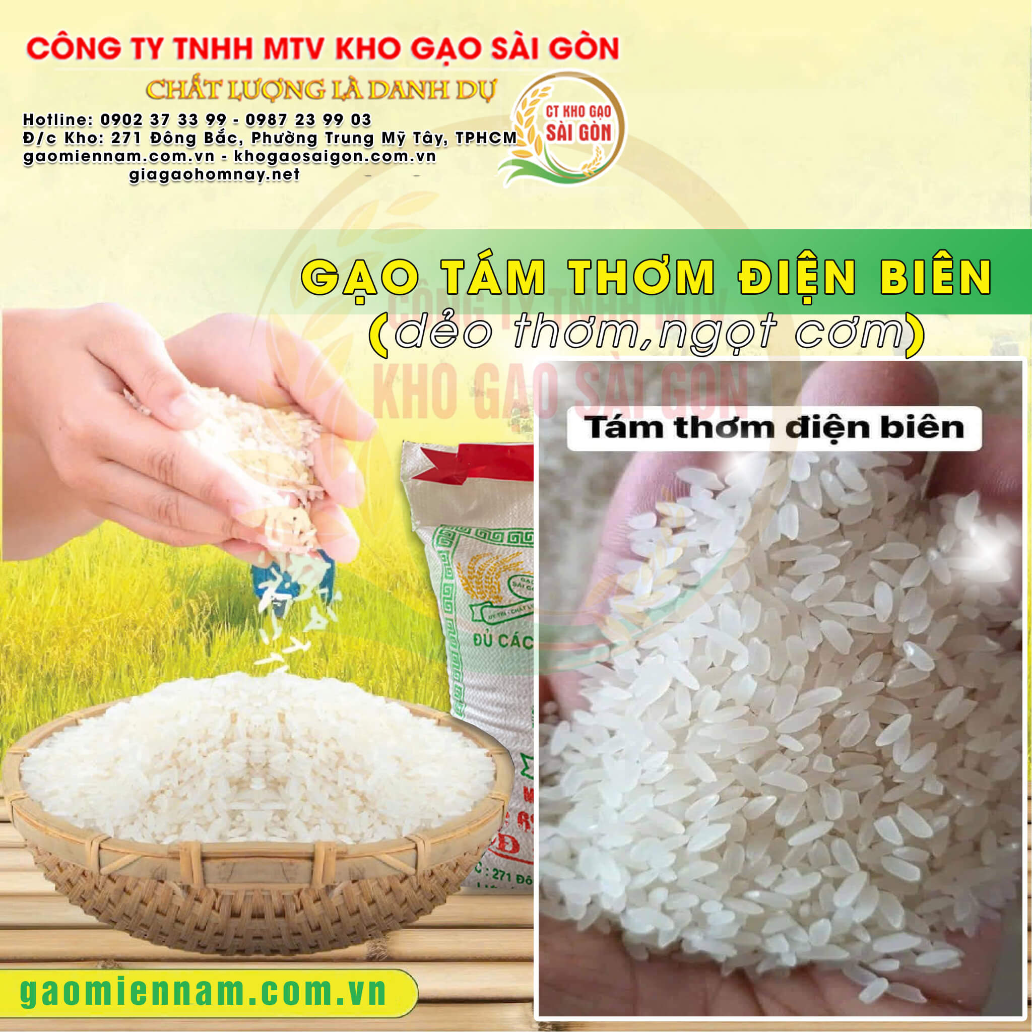 Gạo tám thơm Điện Biên - đặc sản của vùng núi Tây Bắc