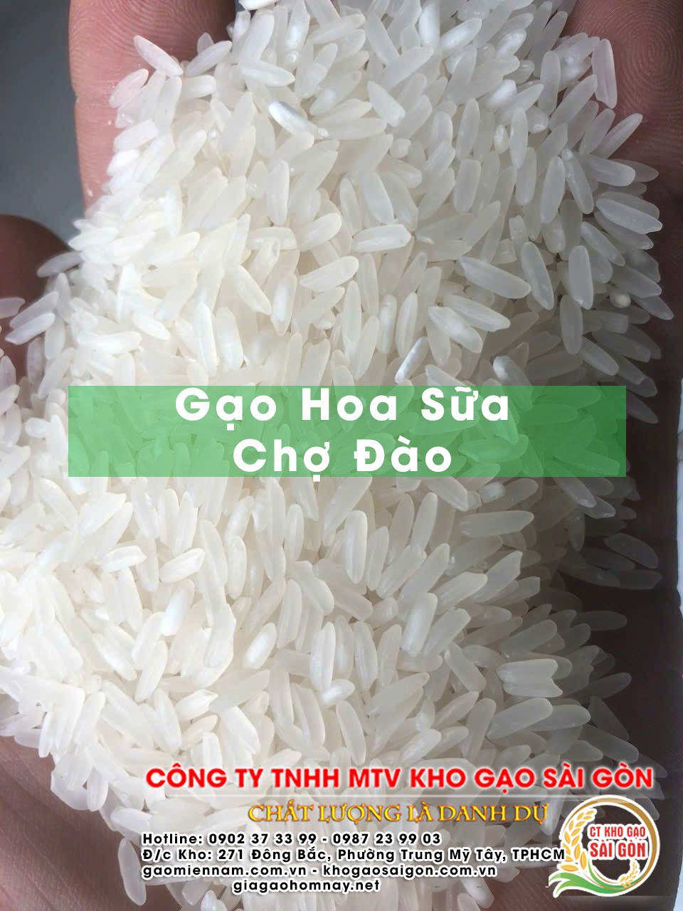 Gạo Hoa Sữa Chợ Đào - Đặc sản Long An