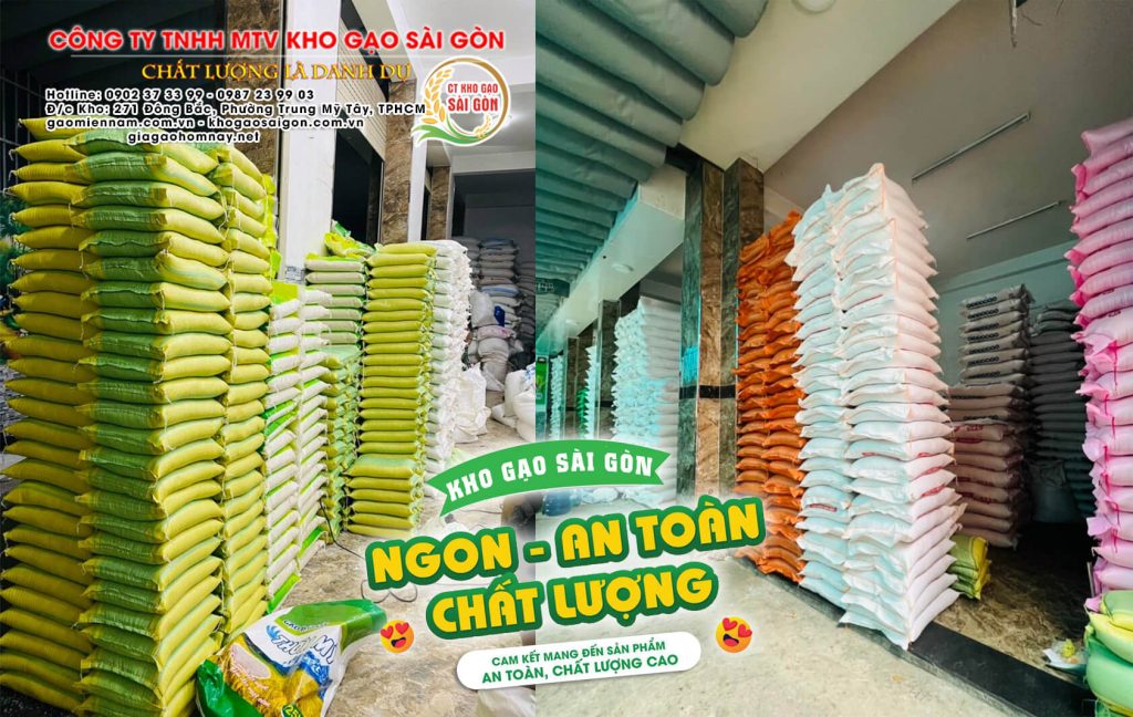Kho gạo Sài Gòn - Tổng kho gạo Miền Nam sỉ và lẻ uy tín chất lượng