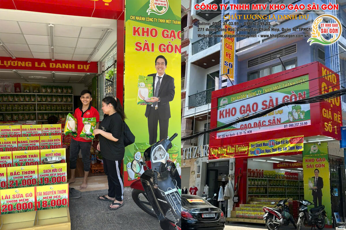 Vựa gạo, kho gạo sỉ, đại lý gạo quận 10 gần đây - Kho gạo Sài Gòn