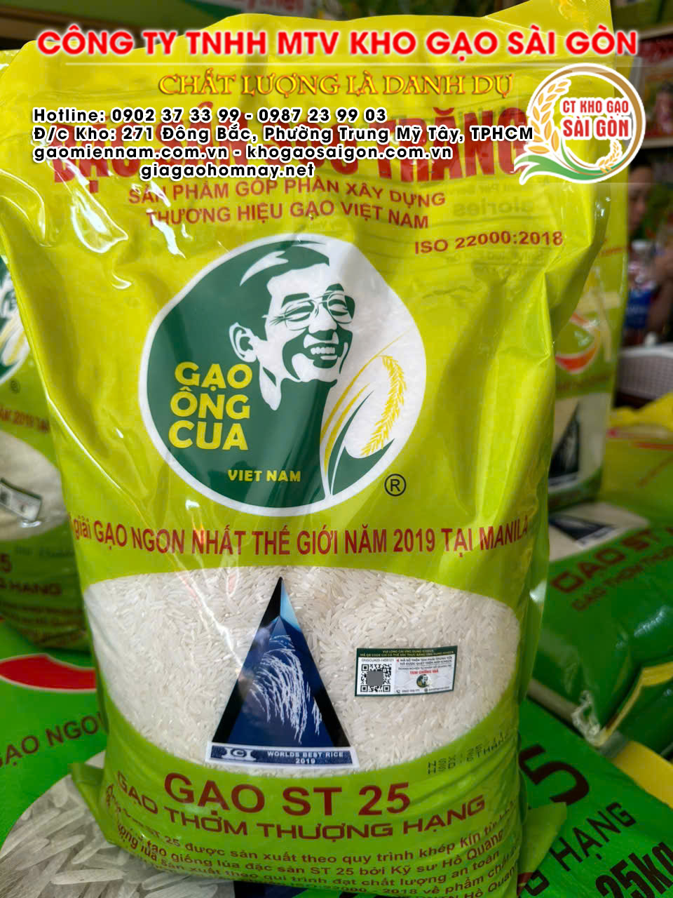 Gạo ST25 chính hãng Gạo Ông Cua