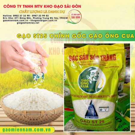 Gạo ST25 chính hãng Gạo Ông Cua